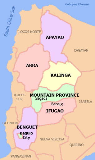 Sagada locator map